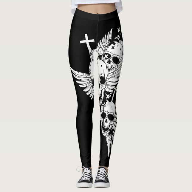 Freedom B&W Leggings (Front)