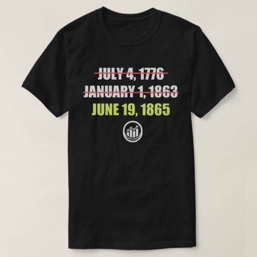 Freedom Begins Juneteenth T_Shirt