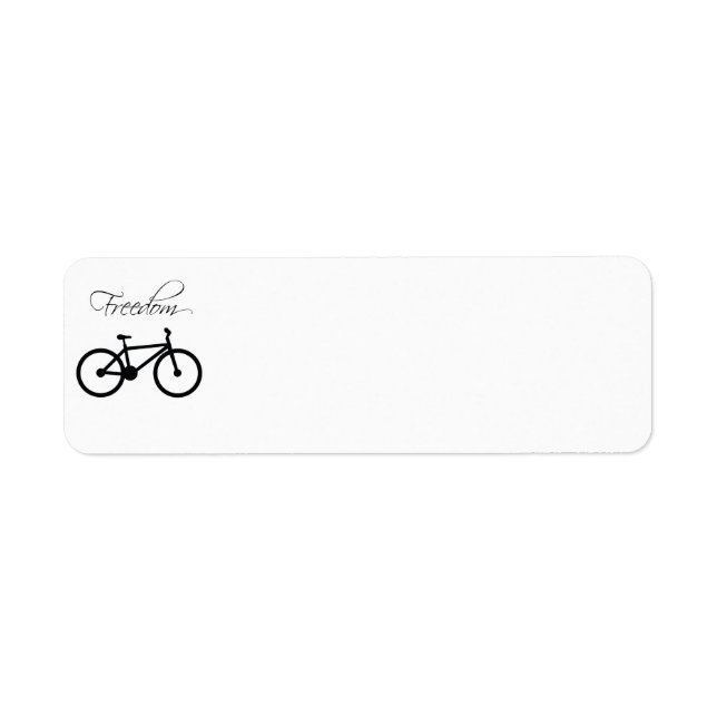 Freedom Bicycle Label (Front)