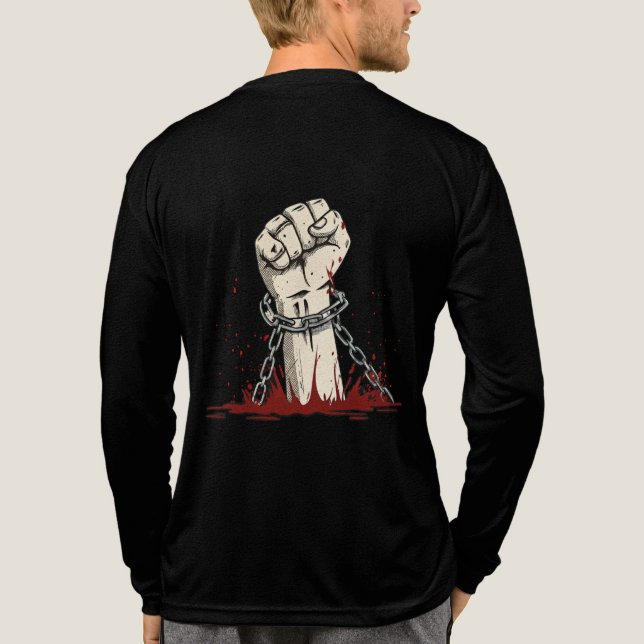 Freedom & Bold Protest Apparel Tri-Blend Shirt (Back)