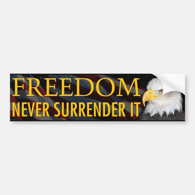 Freedom Bumper Sticker (Front)