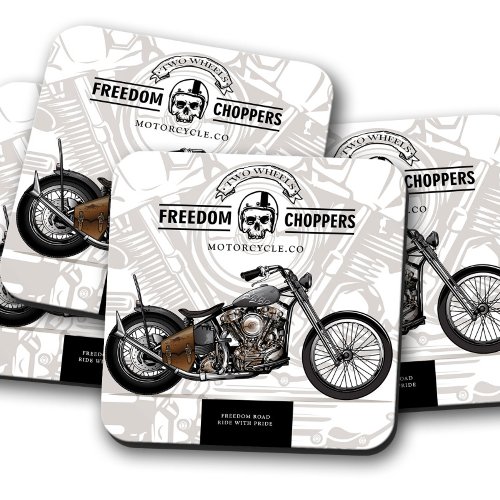 Freedom Chopper Motorcycle Coaster  Coaster Set
