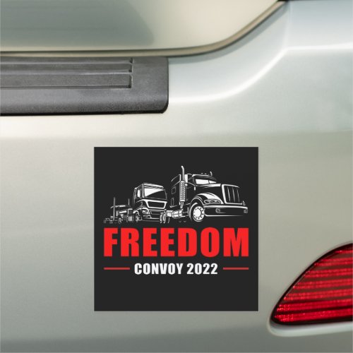 Freedom Convoy 2022 Canadian Patriot Truckers  Car Magnet