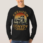 Freedom Convoy 2022 Canadian Trucker Retro Vintage T-Shirt