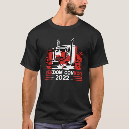 Freedom Convoy 2022 Canadian Trucker Tees Maple Le