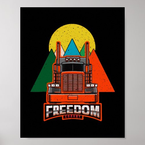 Freedom Convoy 2022 Support Canada Trucker Convoy Poster
