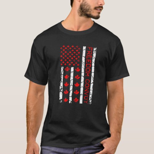 Freedom Convoy 2022 Support Canadian Truckers T_Shirt