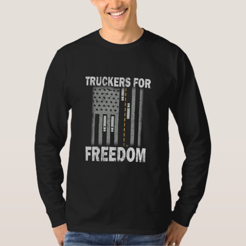 Freedom Convoy 2022 Support Usa Truckers For Freed T_Shirt