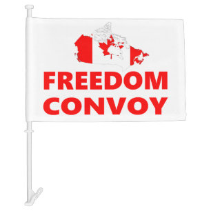 Freedom Convoy Canada Car Flag
