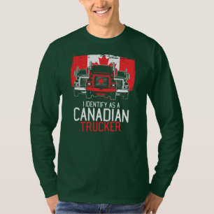 Freedom Convoy I Identify As Canadian Trucker T-Shirt