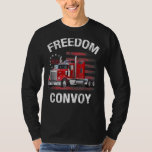 Freedom Convoy To Dc 2022 Truckers Retro Vintage T-Shirt