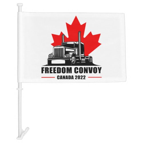 Freedom Convoy United Canadian Patriot Truckers   Car Flag