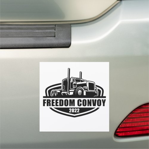 Freedom Convoy United Canadian Patriot Truckers Car Magnet