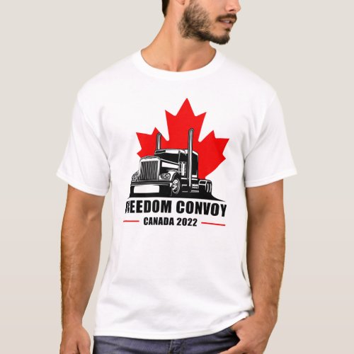 Freedom Convoy United Canadian Patriot Truckers  T_Shirt