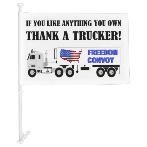 Freedom Convoy USA Car Flag