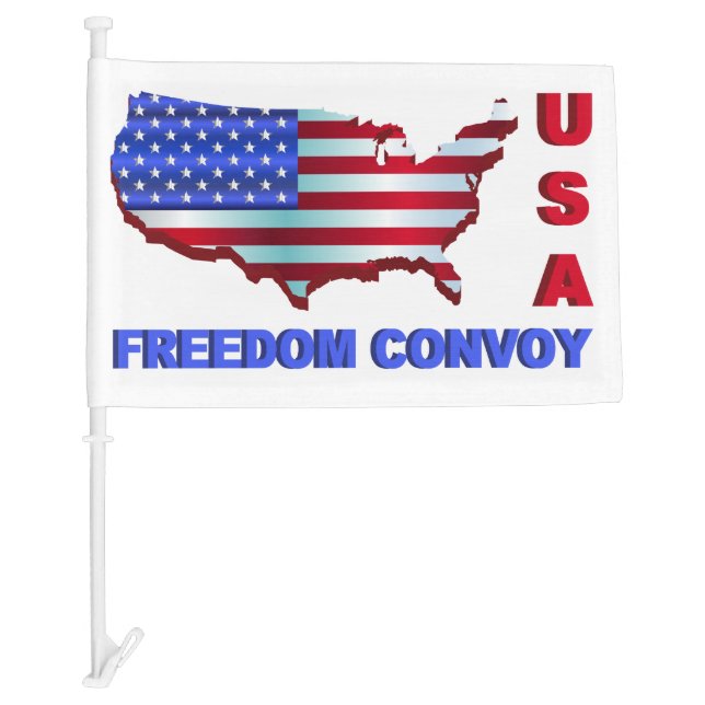 Freedom Convoy USA Car Flag (Front)
