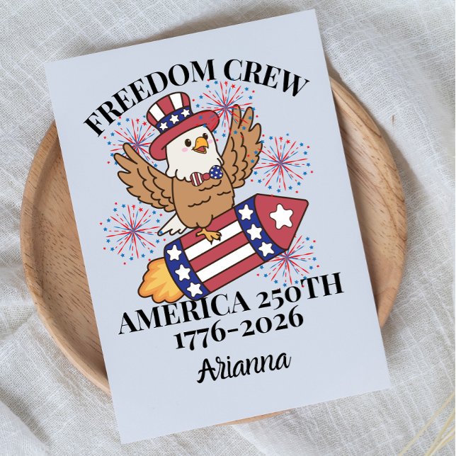 Freedom crew 250th Anniversary 4th of July  Postcard (Creator Uploaded)