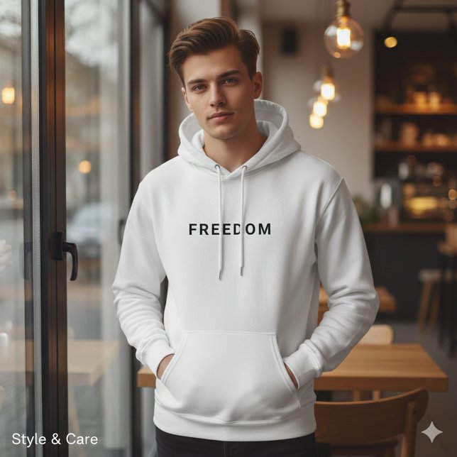 Freedom Custom Text Stylish Casual Wear Hoodie (Freedom Custom Text Stylish Casual Wear Hoodie)