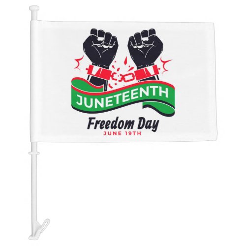 Freedom Day Car Flag
