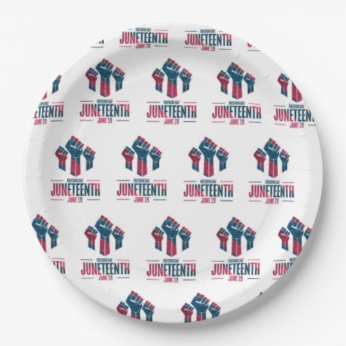 Freedom Day June 19 Juneteenth Paper Plates