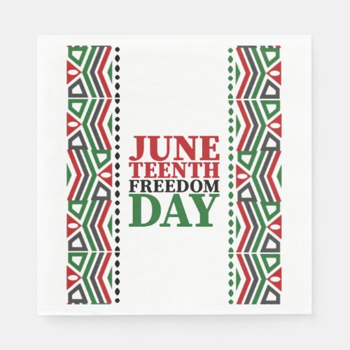 Freedom Day Juneteenth Napkins