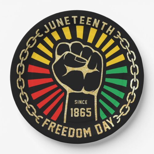 Freedom Day Juneteenth Paper Plates