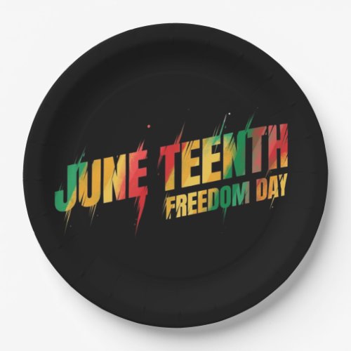 Freedom Day Juneteenth Paper Plates