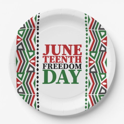 Freedom Day Juneteenth Paper Plates
