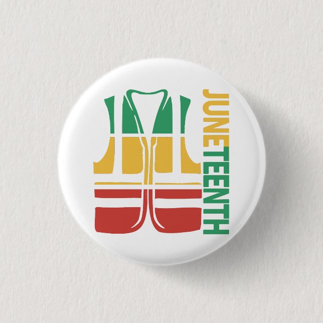 Freedom Day Vest Coworker Swagazon Associate Junet Button (Front)