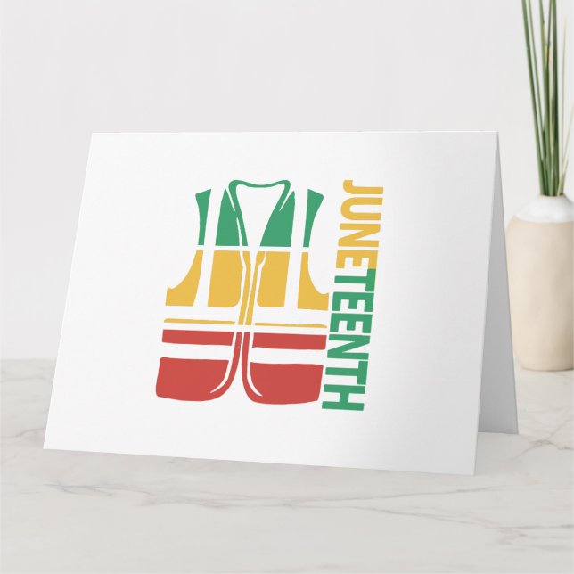 Freedom Day Vest Coworker Swagazon Associate Junet Card (Front)