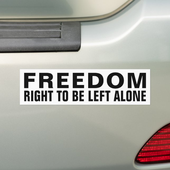 Freedom defined Bumper Sticker (On Car)