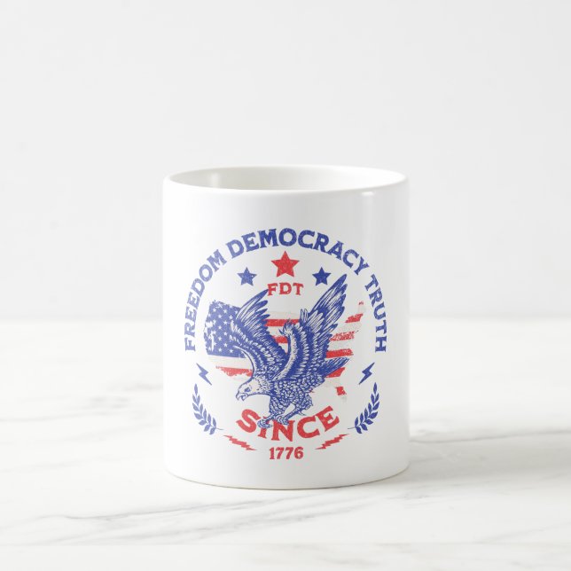Freedom Democracy Truth - FDT Coffee Mug (Center)