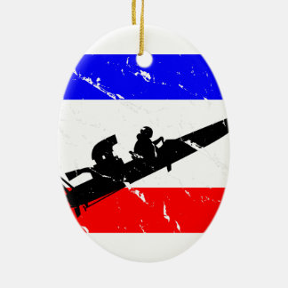 Freedom Drag-Boat FLAIR Ceramic Ornament