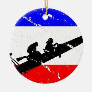 Freedom Drag-Boat FLAIR Ceramic Ornament