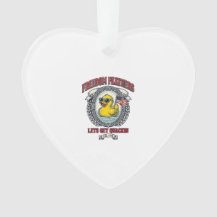 Freedom Duck Vintage Patriotic Humor Ornament
