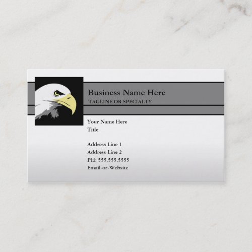 freedom eagle business card template