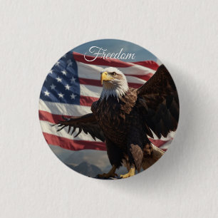 Freedom Eagle Button