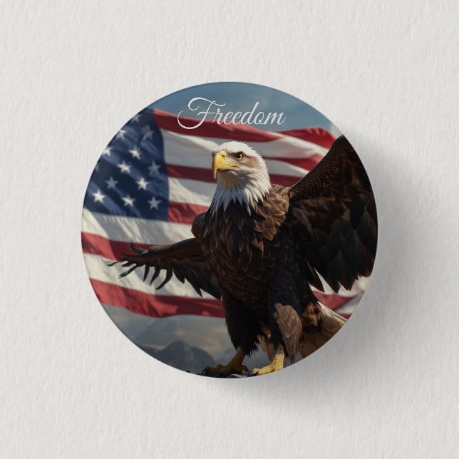 Freedom Eagle Button (Front)