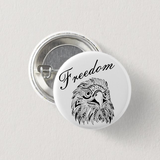 Freedom Eagle Button (Front & Back)