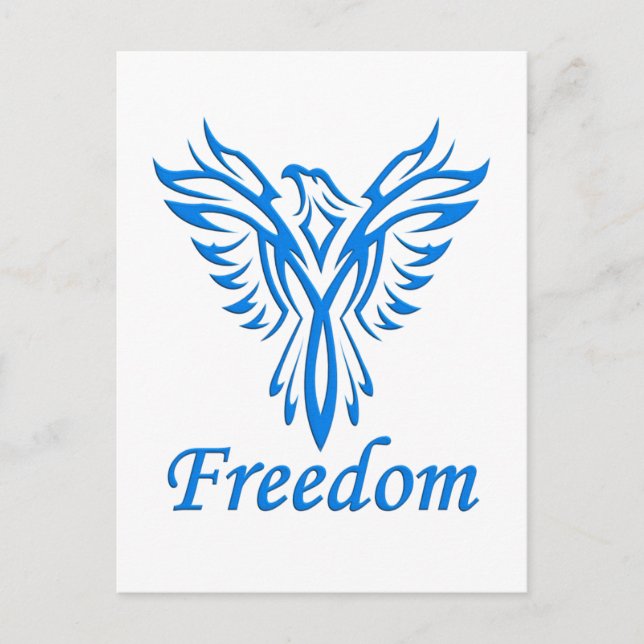 Freedom Eagle postcard, customize Postcard (Front)