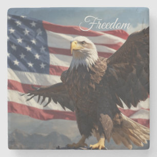 Freedom Eagle Stone Coaster