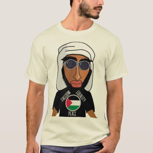 Freedom Equality Peace Personalized Palestine T_Shirt