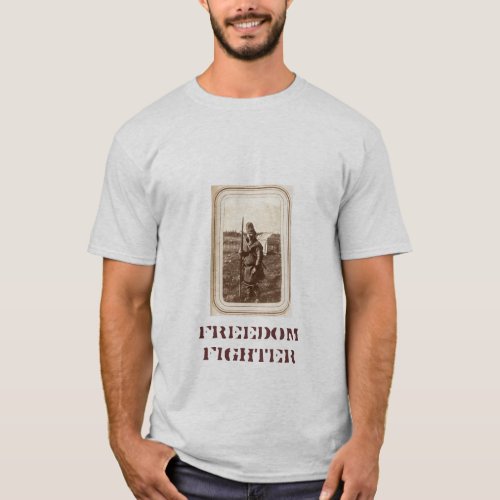 Freedom Fighter Grey T_Shirt T_Shirt