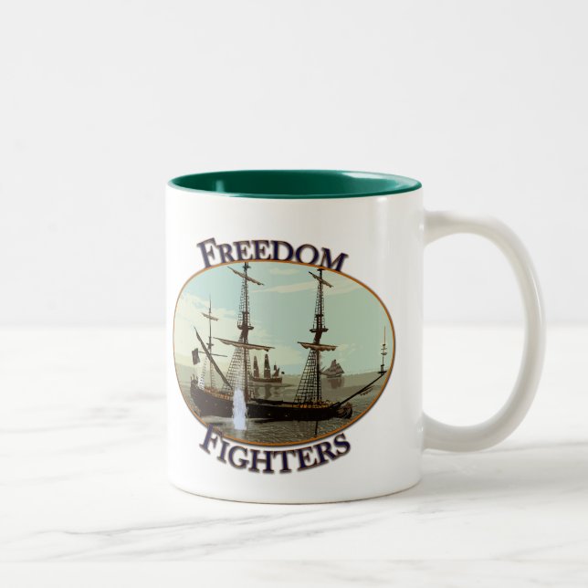 Freedom Fighters Two-Tone Coffee Mug (Right)