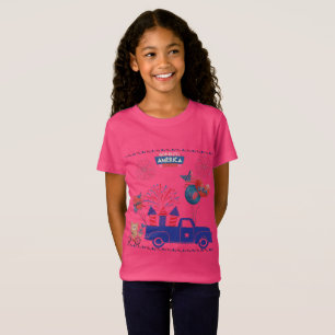 Freedom Firework Dreams hot pink T-Shirt
