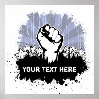 Freedom Fist Custom Poster