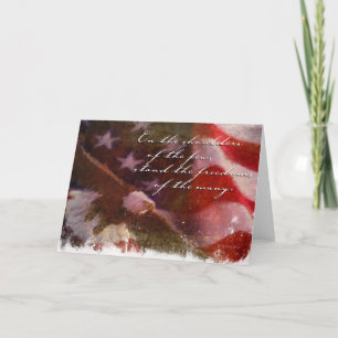 Freedom Flag with Eagle-4 Card