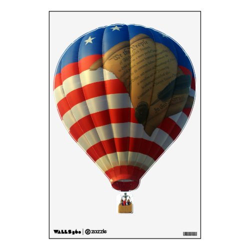 Freedom Flight Hot Air Balloon Wall Decal