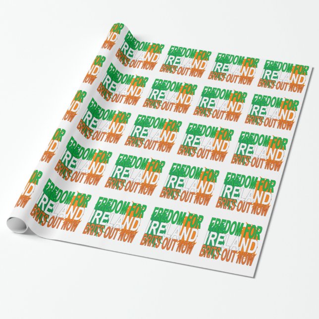 Freedom for Ireland '.png Wrapping Paper (Unrolled)