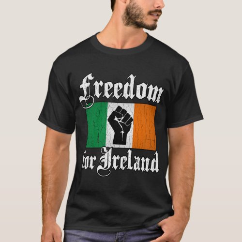 Freedom for Ireland Vintage Distressed Design   T_Shirt